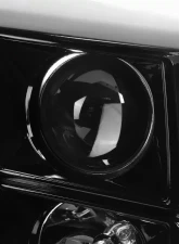 Spec-D LED C-Bar Projector Headlights (Jet Black Housing/Clear Lens) Ram 1500 | 2500 | 3500 2009-2024                                     - 2LHP-RAM09BK-G2-TM - Image 4