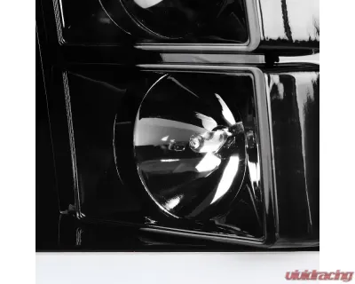 Spec-D LED C-Bar Projector Headlights (Jet Black Housing/Clear Lens) Ram 1500 | 2500 | 3500 2009-2024 - 2LHP-RAM09BK-G2-TM