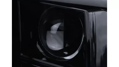 Spec-D LED C-Bar Projector Headlights (Glossy Black Housing/Smoked Lens) Ram 1500 | 2500 | 3500 2009-2024                                     - 2LHP-RAM09G-G2-TM - Image 4