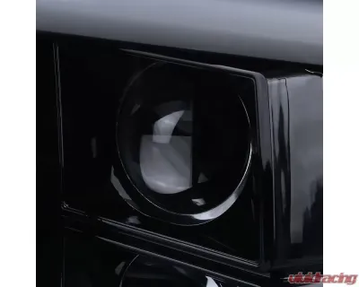 Spec-D LED C-Bar Projector Headlights (Glossy Black Housing/Smoked Lens) Ram 1500 | 2500 | 3500 2009-2024 - 2LHP-RAM09G-G2-TM