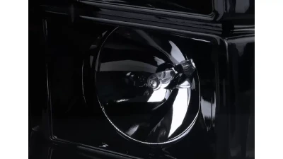 Spec-D LED C-Bar Projector Headlights (Glossy Black Housing/Smoked Lens) Ram 1500 | 2500 | 3500 2009-2024                                     - 2LHP-RAM09G-G2-TM - Image 5