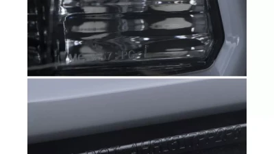 Spec-D LED C-Bar Projector Headlights (Glossy Black Housing/Smoked Lens) Ram 1500 | 2500 | 3500 2009-2024                                     - 2LHP-RAM09G-G2-TM - Image 6