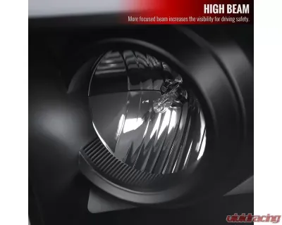 Spec-D Switchback Sequential LED C-Bar Projector Headlights (Matte Black Housing/Clear Lens) Ram 1500 | 2500 | 3500 2009-2024 - 2LHP-RAM09JM-SQ-RS
