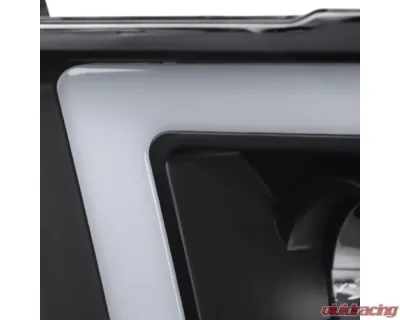 Spec-D Switchback Sequential LED C-Bar Projector Headlights (Matte Black Housing/Clear Lens) Ram 1500 | 2500 | 3500 2009-2024 - 2LHP-RAM09JM-SQ-RS