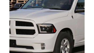 Spec-D Switchback Sequential LED C-Bar Projector Headlights (Matte Black Housing/Clear Lens) Ram 1500 | 2500 | 3500 2009-2024                                     - 2LHP-RAM09JM-SQ-RS - Image 10