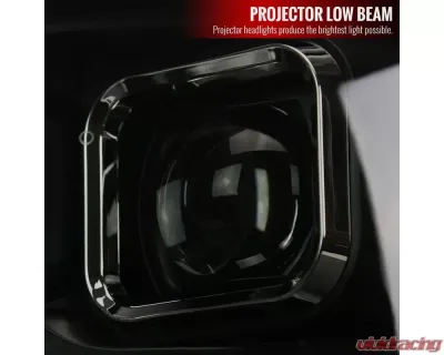 Spec-D Switchback Sequential Projector Headlights (Matte Black Housing/Smoked Lens) Ram 1500 | 2500 | 3500 2009-2024 - 2LHP-RAM09SMG7-SQ-RS