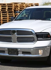 Spec-D Switchback Sequential Projector Headlights (Matte Black Housing/Smoked Lens) Ram 1500 | 2500 | 3500 2009-2024                                     - 2LHP-RAM09SMG7-SQ-RS - Image 10