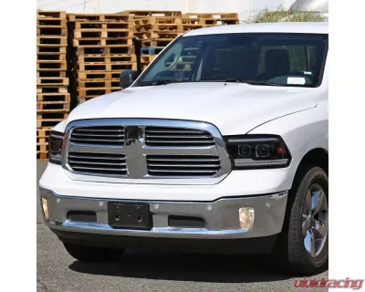 Spec-D Switchback Sequential Projector Headlights (Matte Black Housing/Smoked Lens) Ram 1500 | 2500 | 3500 2009-2024 - 2LHP-RAM09SMG7-SQ-RS