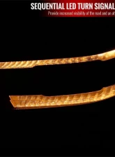 Spec-D Switchback Sequential LED Turn Signal Projector Headlights (Chrome Housing/Clear Lens) Dodge Ram 1500 2019-2024                                     - 2LHP-RAM1915-SQ-RS - Image 2