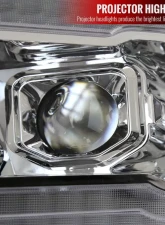 Spec-D Switchback Sequential LED Turn Signal Projector Headlights (Chrome Housing/Clear Lens) Dodge Ram 1500 2019-2024                                     - 2LHP-RAM1915-SQ-RS - Image 6