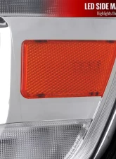 Spec-D Switchback Sequential LED Turn Signal Projector Headlights (Chrome Housing/Clear Lens) Dodge Ram 1500 2019-2024                                     - 2LHP-RAM1915-SQ-RS - Image 8