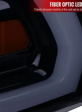 Spec-D LED Tube Projector Headlights (Glossy Black Housing/Smoked Lens) Dodge Ram 2019-2024                                     - 2LHP-RAM1925G-TM - Image 5