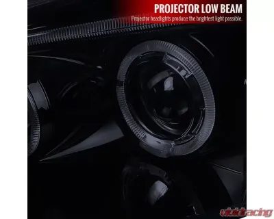 Spec-D Dual Halo Projector Headlights (Glossy Black Housing/Smoked Lens) Acura RSX 2002-2004 - 2LHP-RSX02G-TM