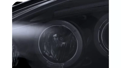 Spec-D Dual Halo Projector Headlights (Glossy Black Housing/Smoked Lens) Acura RSX 2002-2004                                     - 2LHP-RSX02G-TM - Image 4