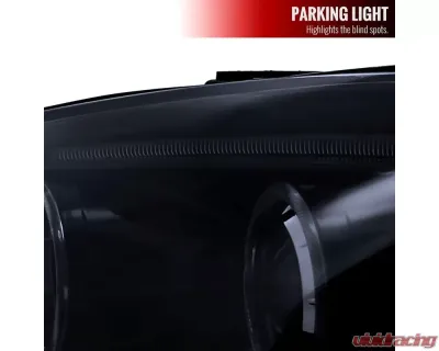 Spec-D Dual Halo Projector Headlights (Glossy Black Housing/Smoked Lens) Acura RSX 2002-2004 - 2LHP-RSX02G-TM
