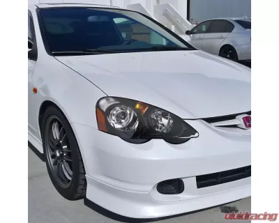 Spec-D Retro Style Projector Headlights w/ Amber Reflectors (Matte Black Housing/Clear Lens) Acura RSX 2002-2004 - 2LHP-RSX02JM-RS