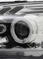 Spec-D Dual Halo Projector Headlights w/ LED Accent Lights (Chrome Housing/Clear Lens) Honda S2000 AP2 2004-2009                                     - 2LHP-S2K04-TM - Image 3