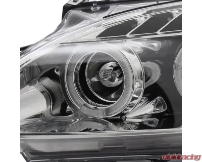 Spec-D Dual Halo Projector Headlights w/ LED Accent Lights (Chrome Housing/Clear Lens) Honda S2000 AP2 2004-2009 - 2LHP-S2K04-TM