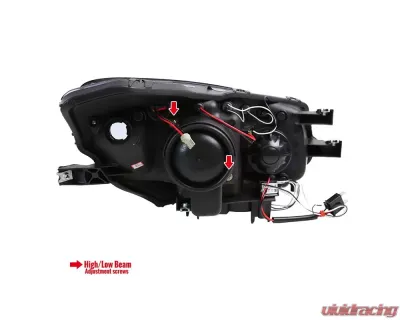 Spec-D Dual Halo Projector Headlights w/ LED Accent Lights (Chrome Housing/Clear Lens) Honda S2000 AP2 2004-2009 - 2LHP-S2K04-TM