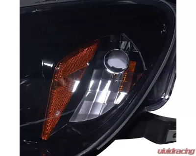 Spec-D Dual Halo Projector Headlights w/ LED Accent Lights (Glossy Black Housing/Smoke Lens) Honda S2000 AP2 2004-2009 - 2LHP-S2K04G-TM