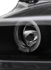 Spec-D Dual Halo Projector Headlights w/ LED Accent Lights (Matte Black Housing/Clear Lens) Honda S2000 AP2 2004-2009                                     - 2LHP-S2K04JM-TM - Image 4