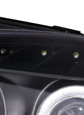 Spec-D Dual Halo Projector Headlights w/ LED Accent Lights (Matte Black Housing/Clear Lens) Honda S2000 AP2 2004-2009                                     - 2LHP-S2K04JM-TM - Image 6