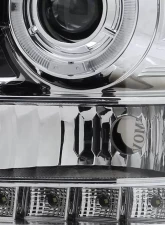 Spec-D Dual Halo Projector Headlights (Chrome Housing/Clear Lens) GMC Sierra 2007-2014                                     - 2LHP-SIE07-TM - Image 6