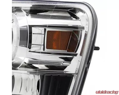 Spec-D Dual Halo Projector Headlights (Chrome Housing/Clear Lens) GMC Sierra 2007-2014 - 2LHP-SIE07-TM