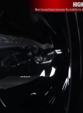 Spec-D LED C-Bar Projector Headlights (Glossy Black Housing/Smoked Lens) GMC Sierra 2007-2014                                     - 2LHP-SIE07G-G2-TM - Image 4