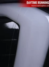 Spec-D LED C-Bar Projector Headlights (Glossy Black Housing/Smoked Lens) GMC Sierra 2007-2014                                     - 2LHP-SIE07G-G2-TM - Image 5