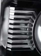 Spec-D LED Light Strip Projector Headlights (Chrome Housing/Clear Lens) GMC Sierra 2014-2019                                     - 2LHP-SIE14-DRL-GO - Image 5