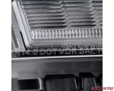 Spec-D LED Light Strip Projector Headlights (Chrome Housing/Clear Lens) GMC Sierra 2014-2019 - 2LHP-SIE14-DRL-GO