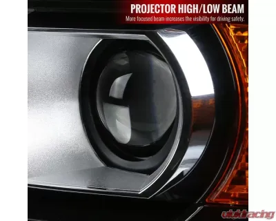 Spec-D HD Projector Headlights (Chrome Housing/Clear Lens) GMC Sierra 2014-2019 - 2LHP-SIE14-GO