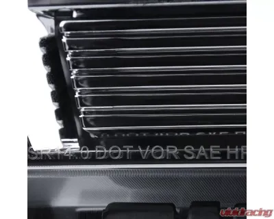 Spec-D HD Projector Headlights (Chrome Housing/Clear Lens) GMC Sierra 2014-2019 - 2LHP-SIE14-GO