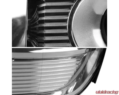 Spec-D HD Projector Headlights (Chrome Housing/Clear Lens) GMC Sierra 2014-2019 - 2LHP-SIE14-GO
