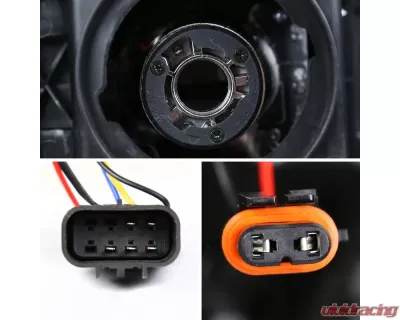 Spec-D HD Projector Headlights (Chrome Housing/Clear Lens) GMC Sierra 2014-2019 - 2LHP-SIE14-GO