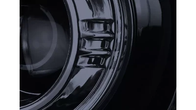 Spec-D LED Bar Projector Headlights w/ LED Turn Signals Lights (Glossy Black Housing/Smoked Lens) GMC Sierra 2014-2019                                     - 2LHP-SIE14G-TM - Image 4