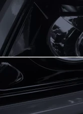 Spec-D LED Bar Projector Headlights w/ LED Turn Signals Lights (Glossy Black Housing/Smoked Lens) GMC Sierra 2014-2019                                     - 2LHP-SIE14G-TM - Image 6