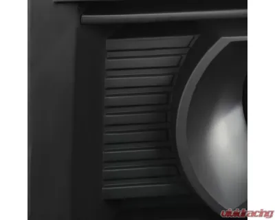 Spec-D LED Light Strip Projector Headlights (Matte Black Housing/Clear Lens) GMC Sierra 2014-2019 - 2LHP-SIE14JM-DRL-GO