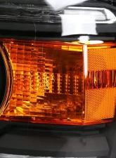 Spec-D LED Light Strip Projector Headlights (Matte Black Housing/Clear Lens) GMC Sierra 2014-2019                                     - 2LHP-SIE14JM-DRL-GO - Image 6