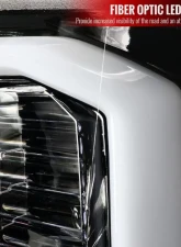 Spec-D LED C-Bar Projector Headlights (Jet Black Housing/Clear Lens) Chevrolet Silverado 2007-2014                                     - 2LHP-SIV07BK-G2-TM - Image 5