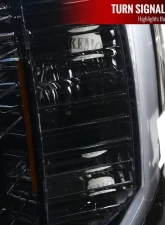 Spec-D LED C-Bar Projector Headlights (Jet Black Housing/Clear Lens) Chevrolet Silverado 2007-2014                                     - 2LHP-SIV07BK-G2-TM - Image 6