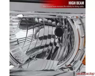 Spec-D Projector Headlights (Chrome Housing/Clear Lens) Chevrolet Silverado 1500 2014-2015 - 2LHP-SIV14-C-GO