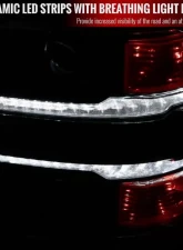 Spec-D Switchback Sequential LED Bar Projector Headlights (Chrome Housing/Clear Lens) Chevrolet Silverado 1500 2014-2015                                     - 2LHP-SIV14-C-SQ-RS - Image 5