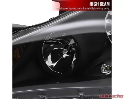 Spec-D Projector Headlights w/ SMD LED Light Strip (Matte Black Housing/Clear Lens) Hyundai Sonata 2011-2014 - 2LHP-SON11JM-TM