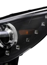 Spec-D Projector Headlights w/ SMD LED Light Strip (Matte Black Housing/Clear Lens) Hyundai Sonata 2011-2014                                     - 2LHP-SON11JM-TM - Image 6