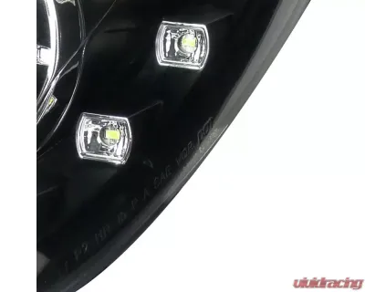 Spec-D Projector Headlights w/ SMD LED Light Strip (Matte Black Housing/Clear Lens) Hyundai Sonata 2011-2014 - 2LHP-SON11JM-TM