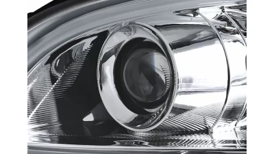 Spec-D Projector Headlights w/ LED Light Bar & LED Turn Signal Lights (Chrome Housing/Clear Lens) Kia Soul 2010-2011                                     - 2LHP-SOU10-TM - Image 3