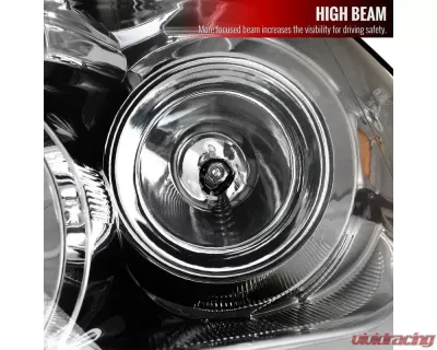 Spec-D Projector Headlights w/ LED Light Bar & LED Turn Signal Lights (Chrome Housing/Clear Lens) Kia Soul 2010-2011 - 2LHP-SOU10-TM