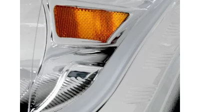 Spec-D Projector Headlights w/ LED Light Bar & LED Turn Signal Lights (Chrome Housing/Clear Lens) Kia Soul 2010-2011                                     - 2LHP-SOU10-TM - Image 5